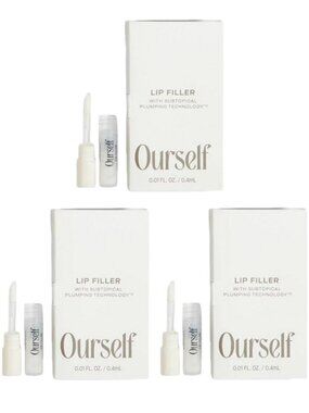 Ourself 3 Piece Lip Filler Plumping .4ml Each Purse Size